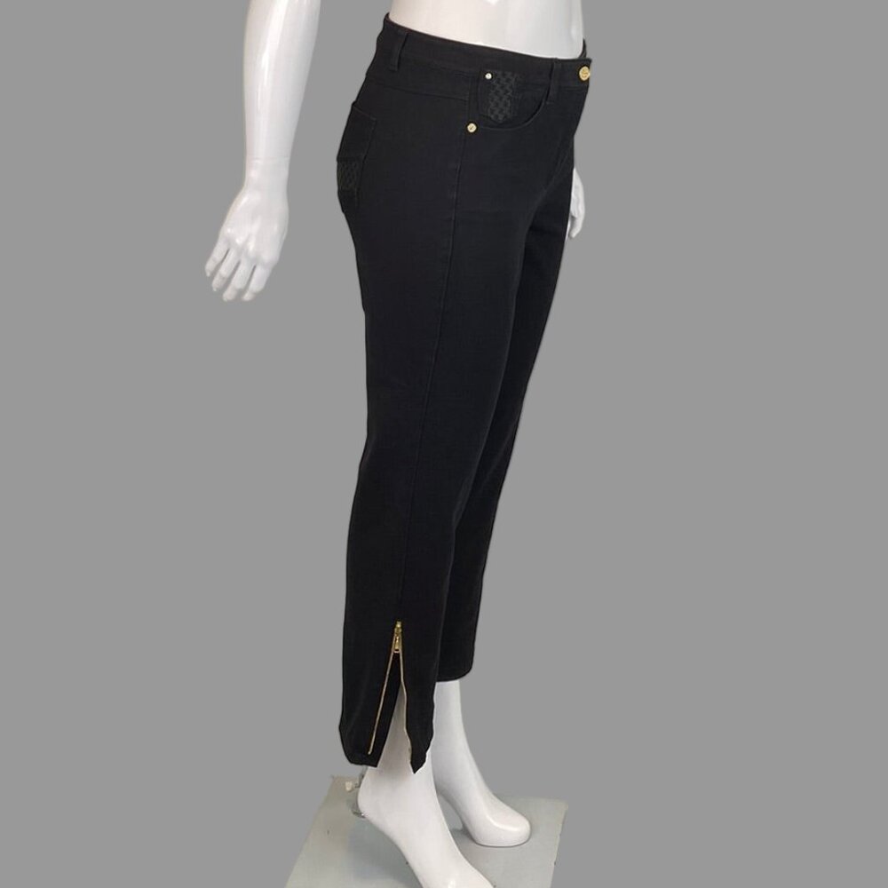 Basler cropped black jeans